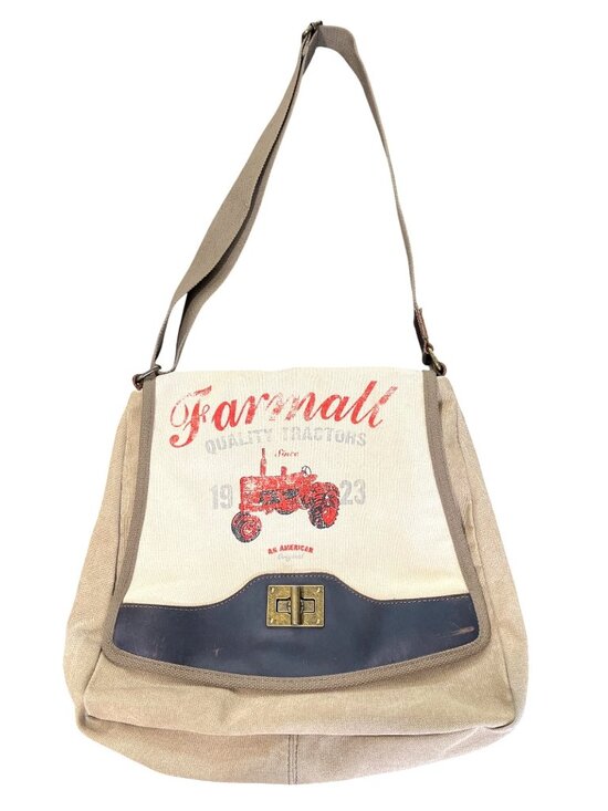 Selina Vaughan Handbags - Selina Vaughan Farmall Case Iil Tractor Messenger Bag Canvas Leather